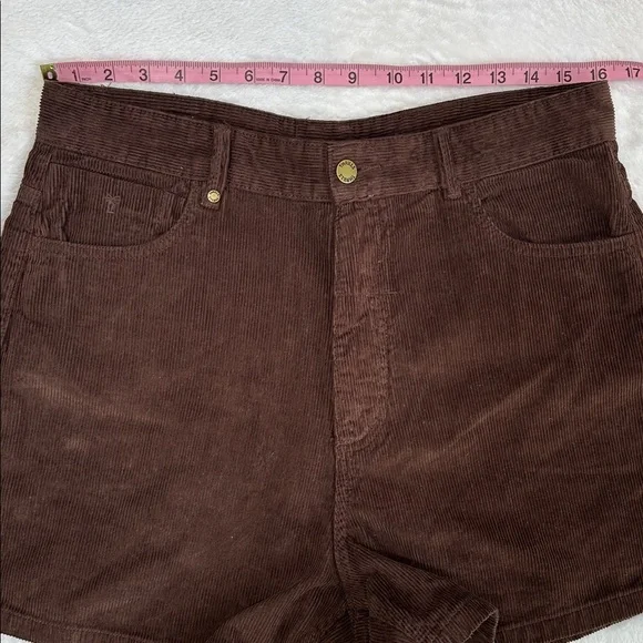 Thrills Womens Organic Cotton Preppy Corduroy High Waist Boho‎ Granola Shorts 10 - Picture 4 of 10